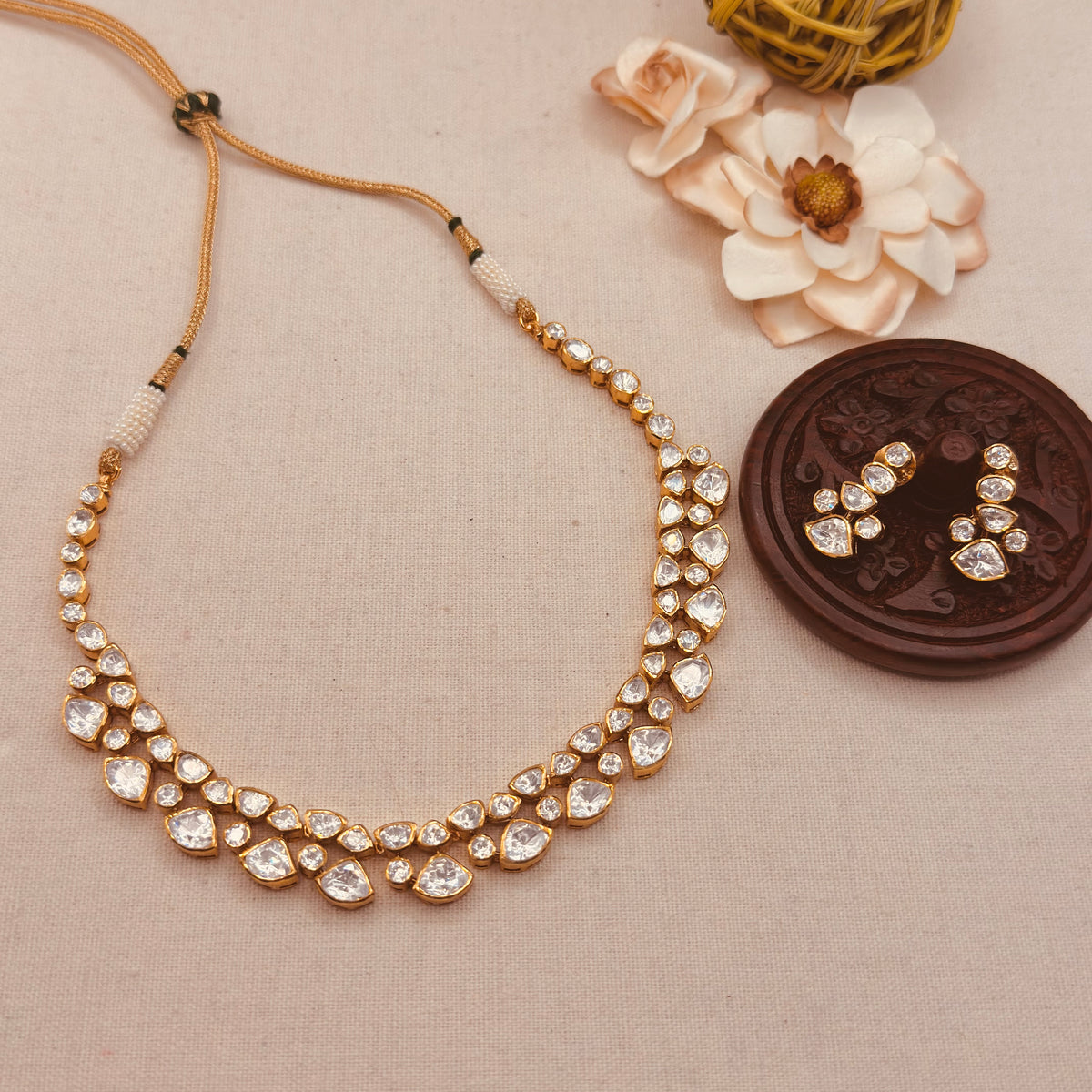 Moissanite Polki set