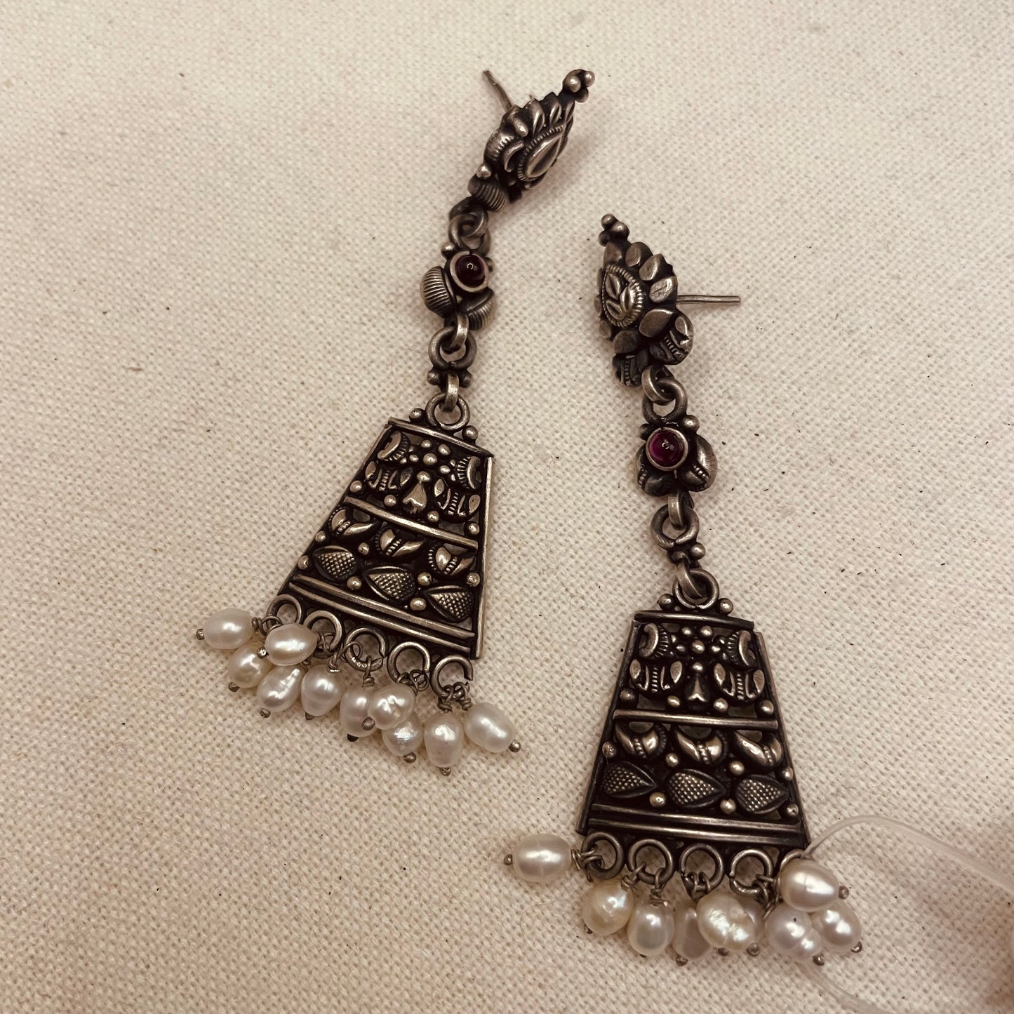 Chhavi Oxidized Earrings
