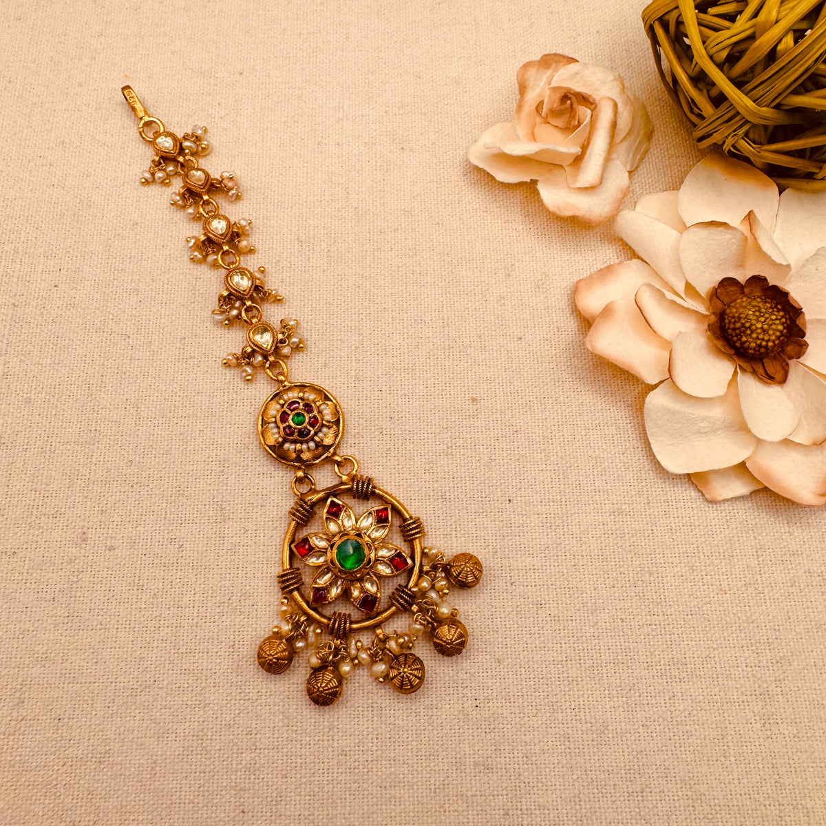 Antique Kundan Tika