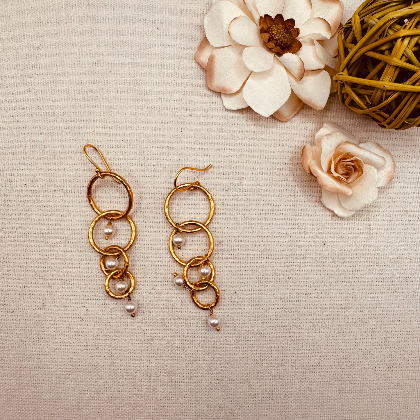 Gold Plated Dina Earrings